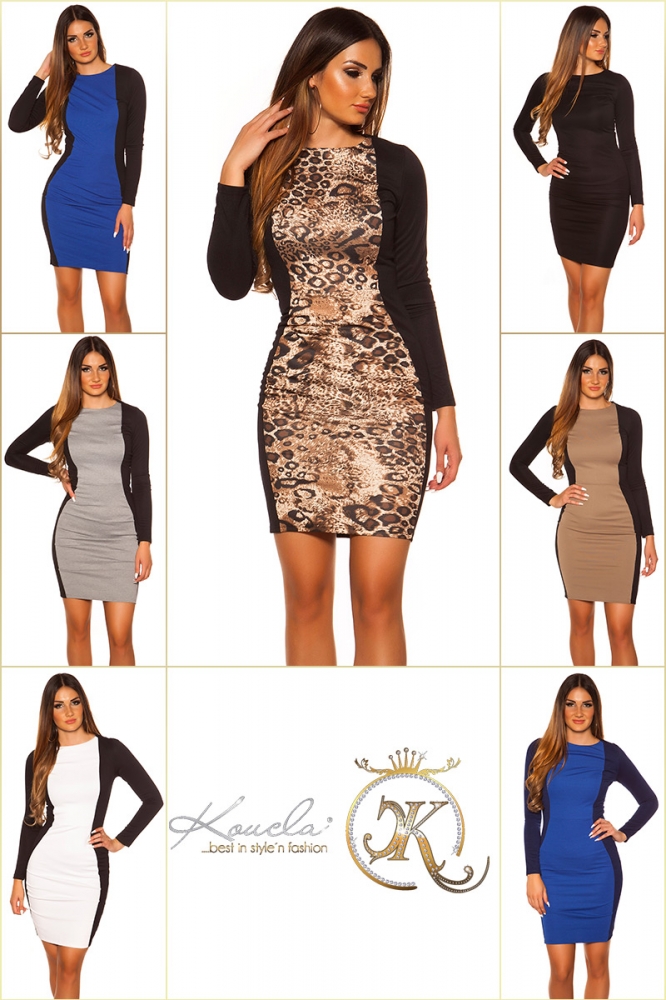 Rochie mini Bluze maneca lunga sexy -care alungeste silueta