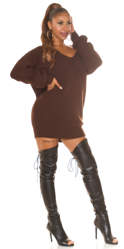 Rochii Pulover Sexy larg model gros tricot /