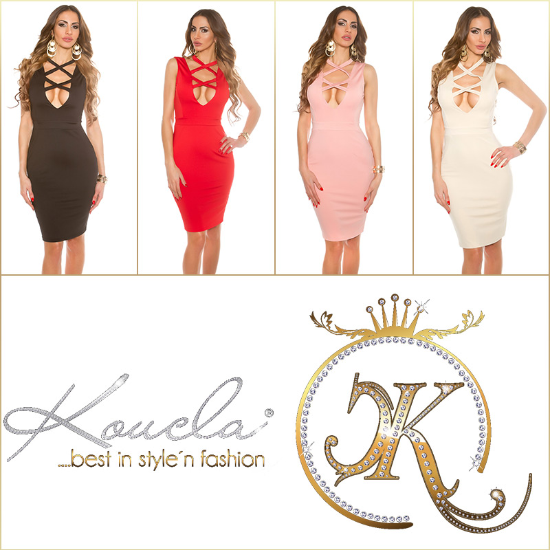 Rochii sexy Neck midi cu decollete