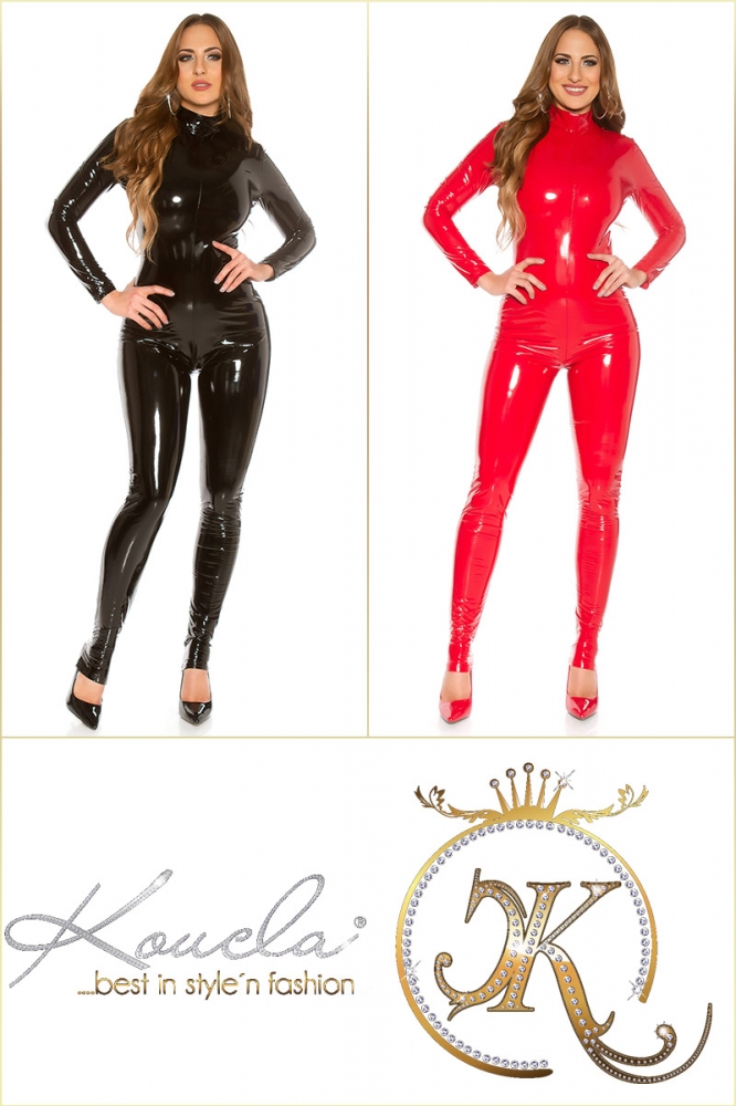 Salopeta sexy Latex-Look