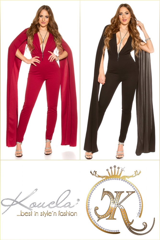 Salopete dama sexy cu decolteu in v XL maneci
