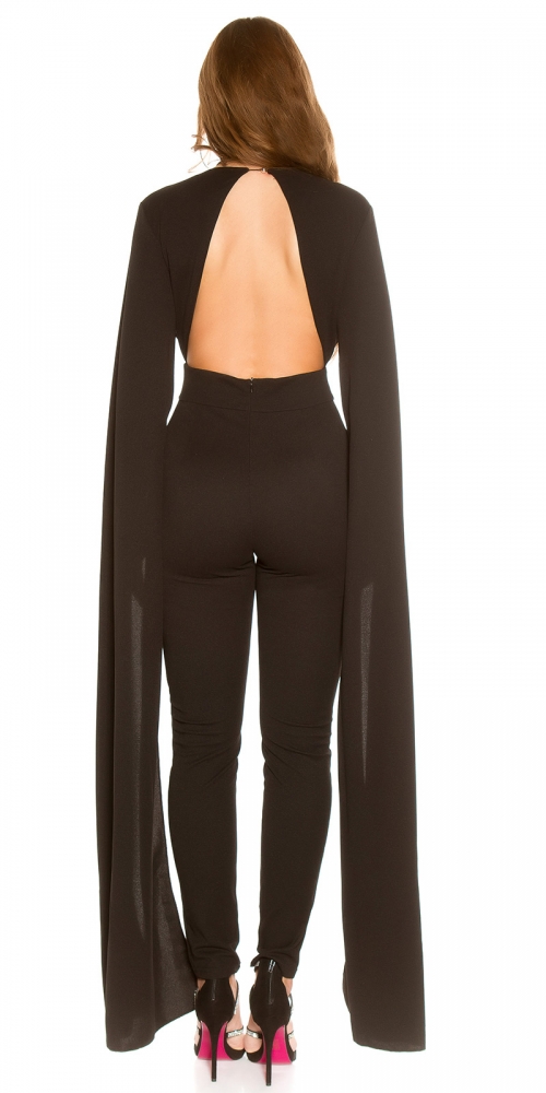 Salopete dama sexy cu decolteu in v XL maneci