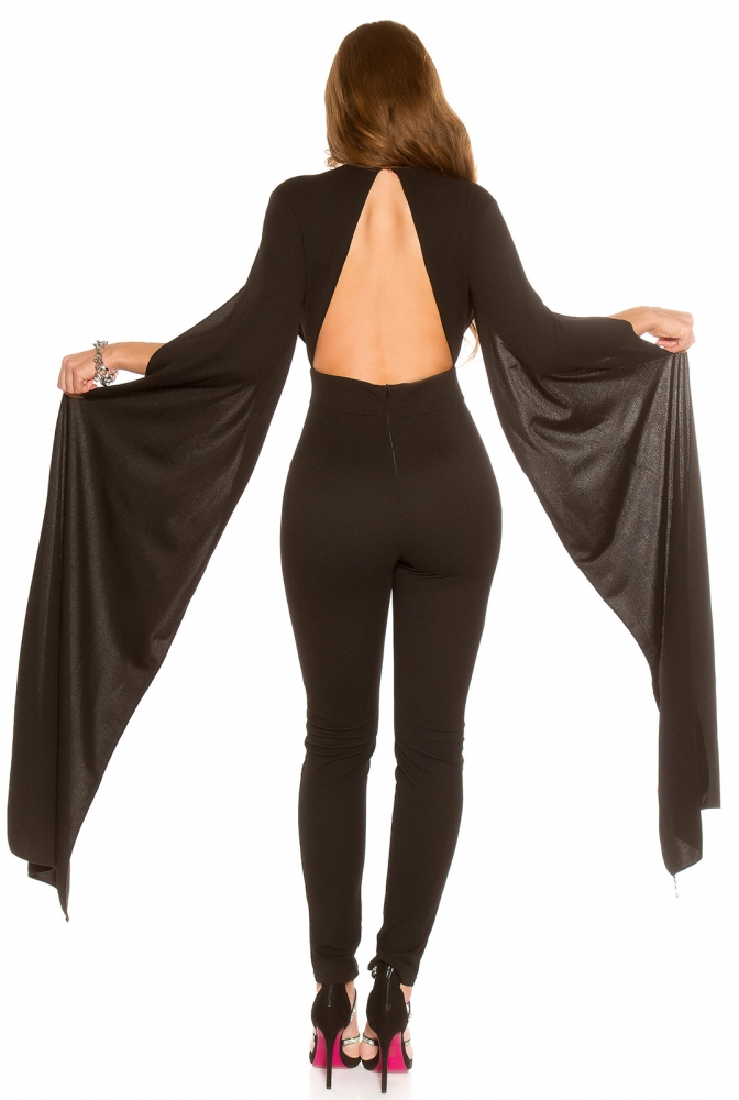 Salopete dama sexy cu decolteu in v XL maneci