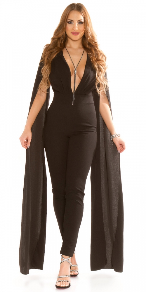 Salopete dama sexy cu decolteu in v XL maneci