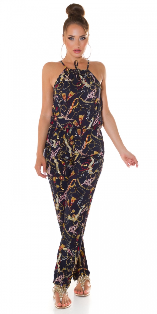 Salopete de club dama la moda Neck cu buzunare