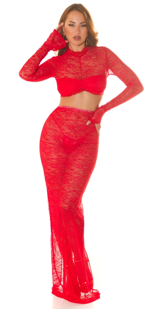 sexy cu buricul gol maneca lunga top dantela