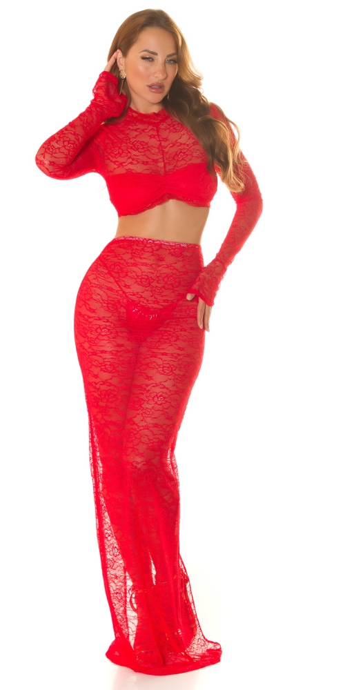sexy cu buricul gol maneca lunga top dantela